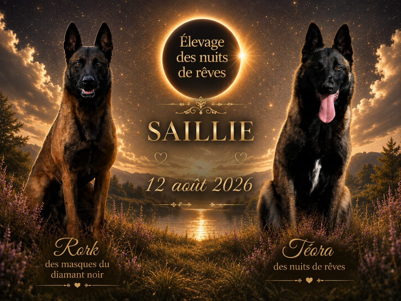 Saillie Téora & Rork le 12 août 2026